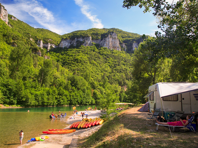 Le top des campings en bord de rivière dans les gorges du Tarn